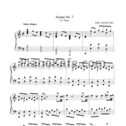 Ноты Antonio Soler - Sonata 7 in C major - предпросмотр