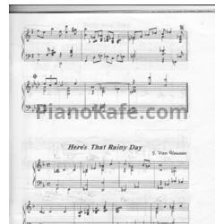 Ноты James Van Heusen - Here's that rainy day - предпросмотр
