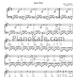 Ноты Within Temptation - Jane Doe - предпросмотр