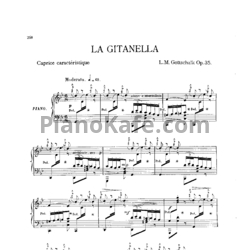 Ноты Луи Моро Готшалк - La gitanella (Op. 35) - предпросмотр