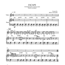 Ноты Secret Garden - Escape - предпросмотр