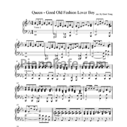 Ноты Queen - Good old fashioned lover boy - предпросмотр