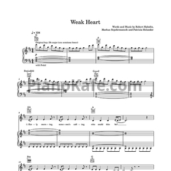 Ноты Zara Larsson - Weak Heart