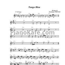 Ноты Dominique Perczak - Tango bleu