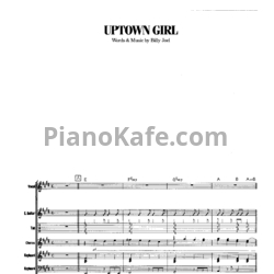 Ноты Billy Joel - Uptown girl (Партитура) - предпросмотр