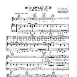 Ноты Marvin Gaye - How sweet it is (To be loved by you)