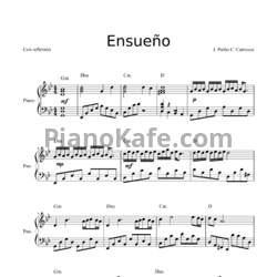 Ноты J. Pablo, C. Carrasco - Ensueño