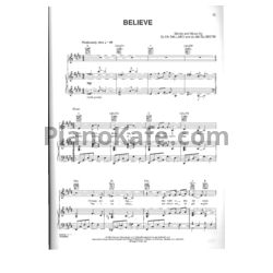 Ноты Josh Groban - Believe - предпросмотр