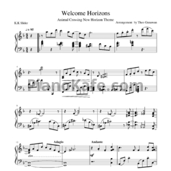 Ноты Kazumi Totaka - Welcome Horizons - предпросмотр