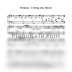 Ноты Metallica - Nothing else matters (Версия 3) - предпросмотр