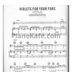 Ноты Billie Holiday - Violets for your furs - предпросмотр