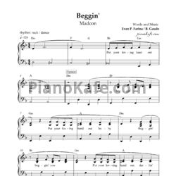 Ноты Madcon - Beggin'