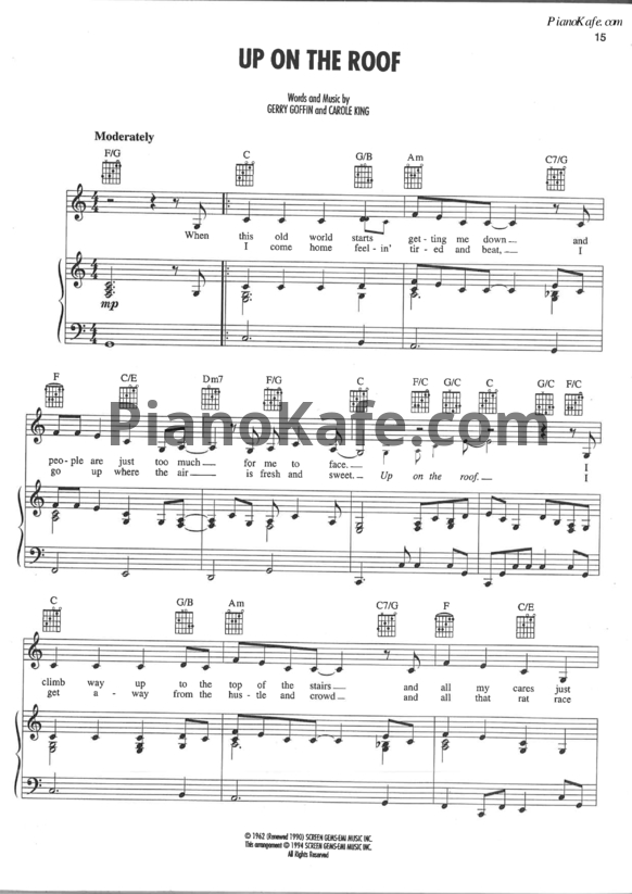 Ноты Carole King - Concert (Книга нот) - PianoKafe.com