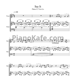 Ноты Flume feat. Tove Lo - Say it - предпросмотр