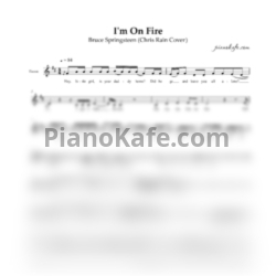 Ноты Bruce Springsteen - I'm on fire (Chris Rain cover) - предпросмотр