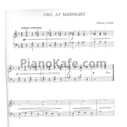 Ноты William Gillock - Owl at midnight - предпросмотр