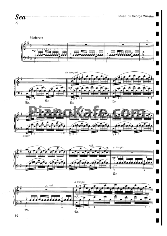 Ноты George Winston - Sea - PianoKafe.com