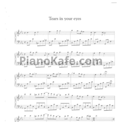 Ноты Yiruma - Tears in your eyes - предпросмотр