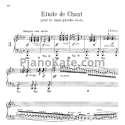 Ноты Jon Schmidt - Etude de chant - предпросмотр