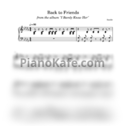 Ноты Sombr - Back to friends (Piano cover) - предпросмотр