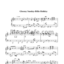 Ноты Billie Holiday - Gloomy sunday - предпросмотр