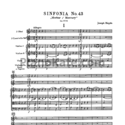 Ноты Йозеф Гайдн - Симфония №43 ми-бемоль мажор "Меркурий" (Партитура) - предпросмотр