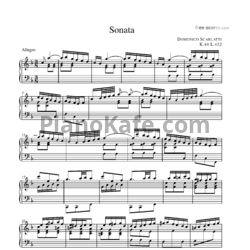 Ноты Д. Скарлатти - Соната K44/L432 - предпросмотр