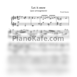 Ноты Frank Sinatra - Let it snow (Play the piano cover) - предпросмотр