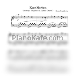 Ноты Marcin Przybyłowicz - Kaer Morhen - предпросмотр