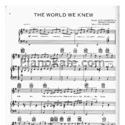 Ноты Frank Sinatra - The world we knew - предпросмотр
