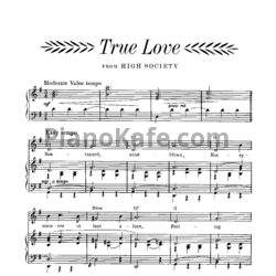 Ноты Cole Porter - True love - предпросмотр