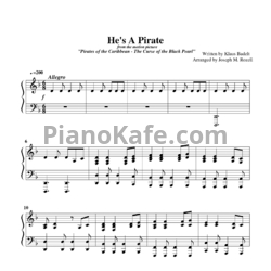 Ноты Klaus Badel - He is a pirate - предпросмотр