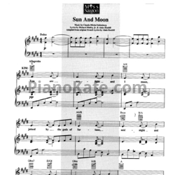 Ноты Claude-Michel Schonberg - Sun and moon - предпросмотр