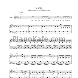 Ноты Ariana Grande - NASA - предпросмотр