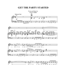 Ноты Pink - Get the party started (Версия 2) - предпросмотр