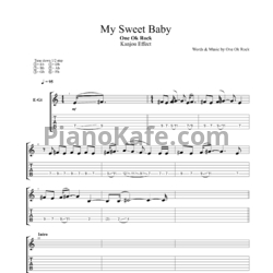 Ноты One OK Rock - My sweet baby - предпросмотр