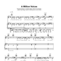 Ноты Полина Гагарина - A million voices (Версия 2) - предпросмотр