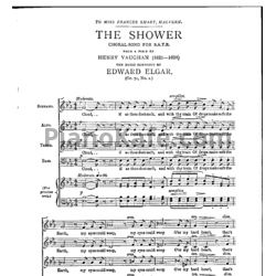 Ноты Эдуард Элгар - The shower (Op. 71, No. 1) - предпросмотр