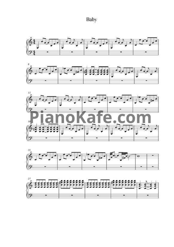 Ноты Serj Tankian - Baby - PianoKafe.com