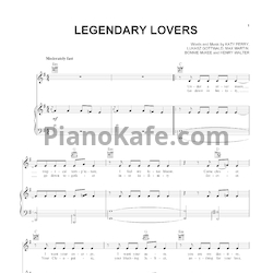 Ноты Katy Perry - Legendary lovers - предпросмотр