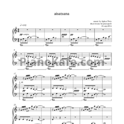 Ноты Aphex Twin - Aisatsana - предпросмотр