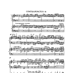 Ноты И. Бах - Искусство фуги (в изложении для фортепиано). Контрапункт №16 - предпросмотр