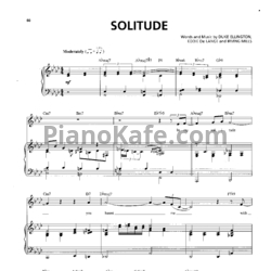 Ноты Billie Holiday - Solitude - предпросмотр