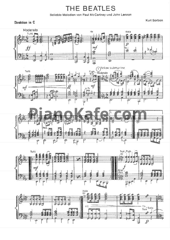Ноты Kurt Sorbon - The Beatles - PianoKafe.com