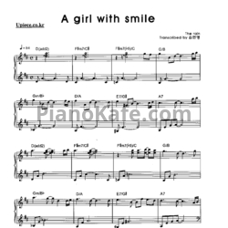 Ноты The Rain - A girl with smile - предпросмотр