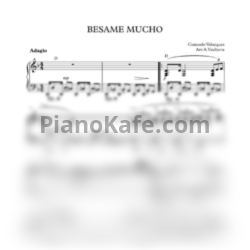 Ноты Consuelo Velazquez - Besame mucho (Переложение А. Васильевой) - предпросмотр