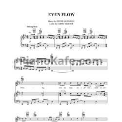 Ноты Pearl Jam - Even flow - предпросмотр