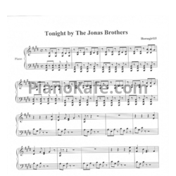 Ноты Jonas Brothers - Tonight - предпросмотр