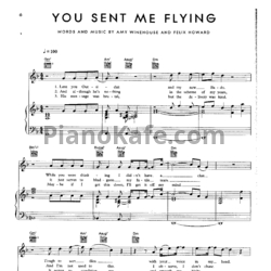 Ноты Amy Winehouse - You sent me flying - предпросмотр