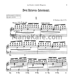 Ноты Самуил Майкапар - 2 октавных интермеццо (Op. 13) - предпросмотр